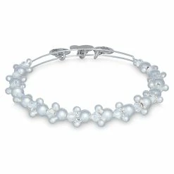 Disney Alex & Ani Bracelet - Mickey And Minnie Icon Beaded - Silver