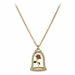 Disney Arribas Necklace - Beauty And The Beast Enchanted Rose