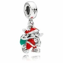 Disney Pandora Charm - Santa Mickey Mouse Dangle