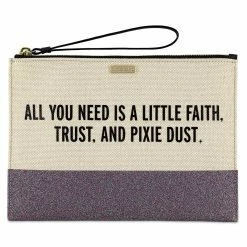 Disney Kate Spade Clutch Bag - Faith Trust And Pixie Dust - Canvas