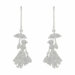 Disney Rebecca Hook Earrings - Mary Poppins - Silver