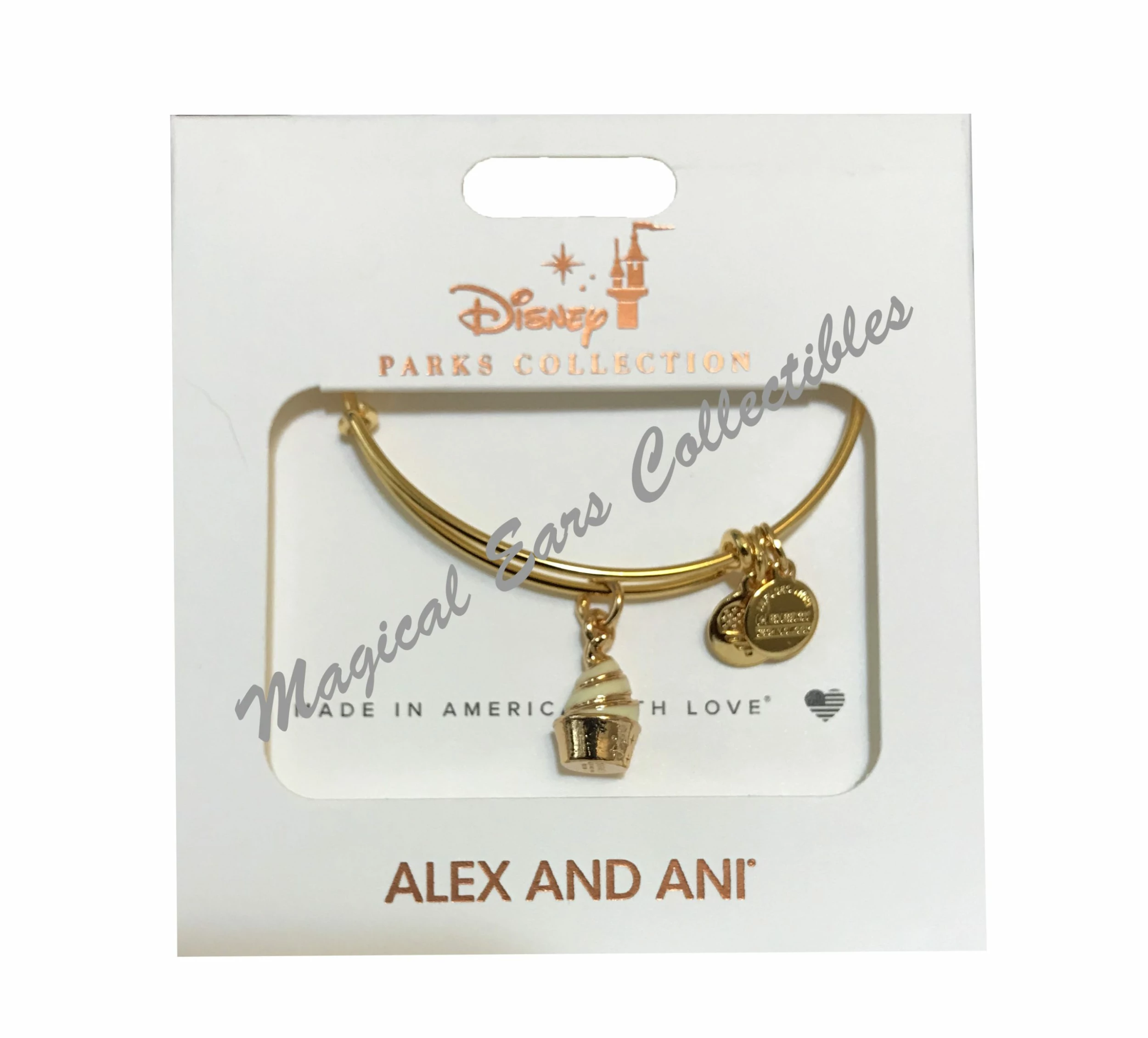 Disney Alex & Ani Bracelet - Dole Whip Ice Cream - Gold