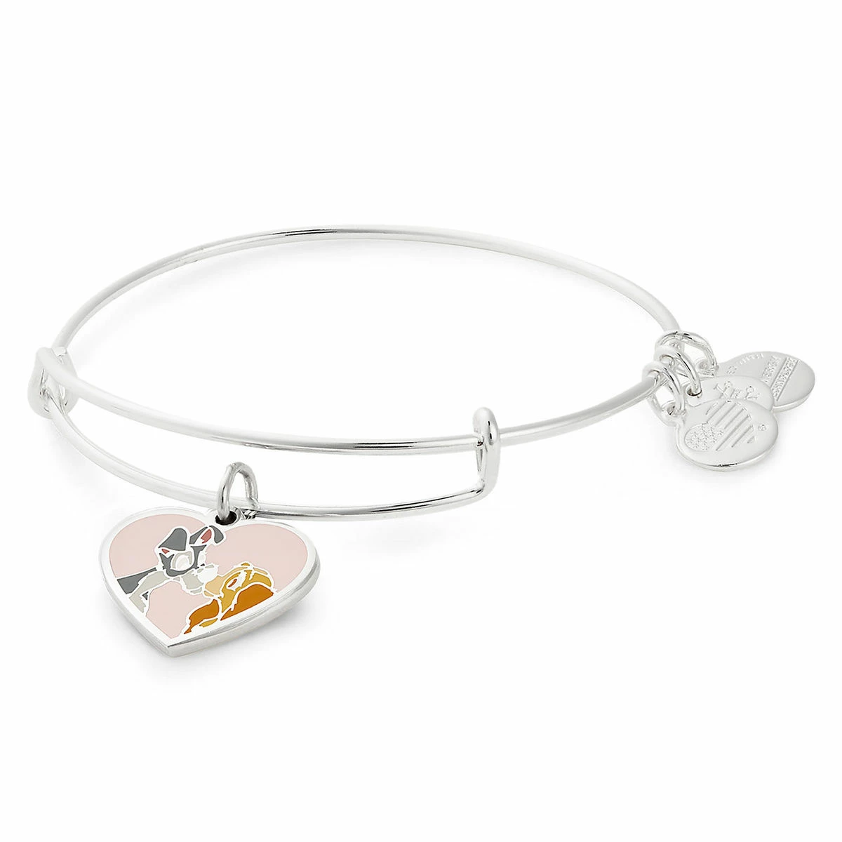 Disney Alex & Ani Bracelet - Lady And The Tramp - Silver