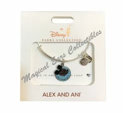 Disney Alex & Ani Bracelet - Mickey Mouse - Passholder - Silver