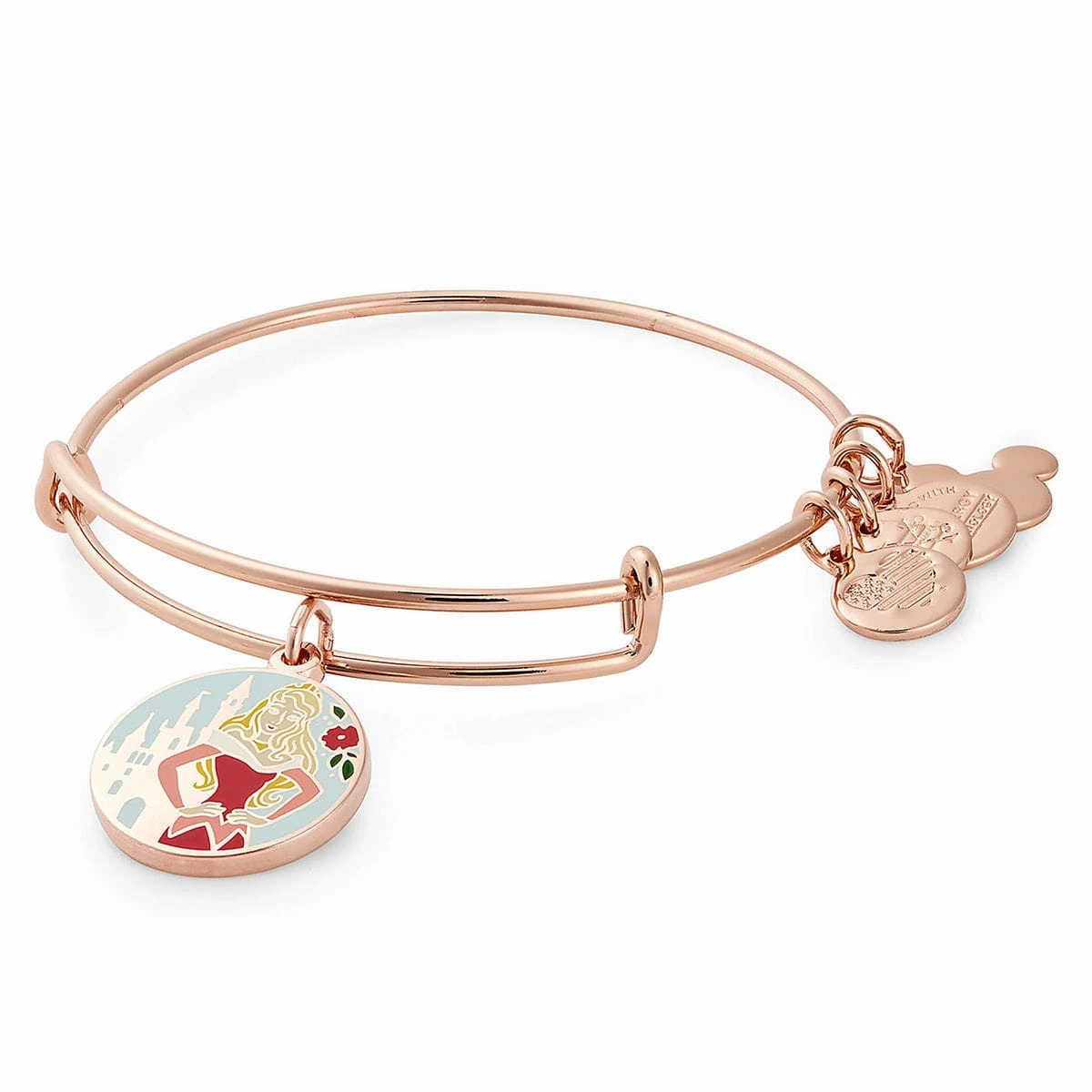 Disney Alex & Ani Bracelet - Aurora - True Love - Rose Gold