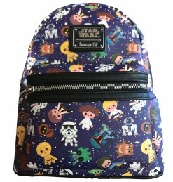 Disney Loungefly Backpack - Star Wars Cuties - Purple