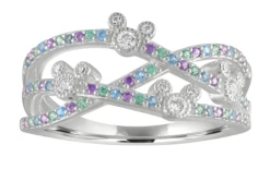 Disney Rebecca Hook Ring - Mickey Mouse Crisscross - Multicolored