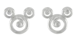 Disney Rebecca Hook Earrings - Mickey Mouse Swirl Icon