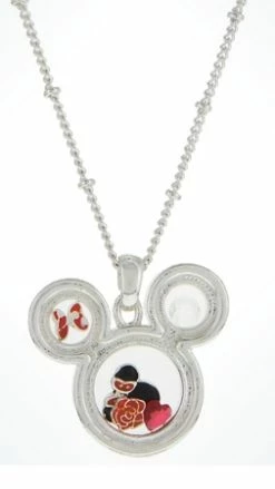 Disney Necklace - Minnie Mouse Icons Floating Charms
