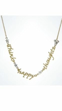 Disney Necklace - Mickey Mouse - Think Happy Thoughts