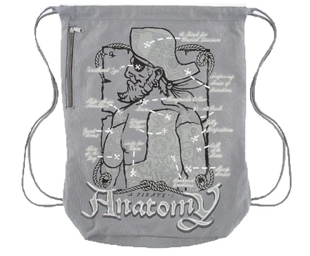 Disney Drawstring Bag - A Pirates Anatomy - Pirates Of The Caribbean