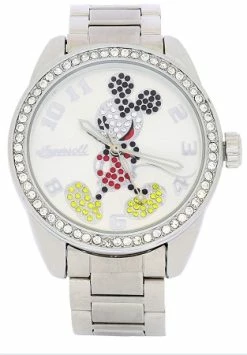 Disney Wrist Watch For Women - Mickey Rhinestone Bezel Link