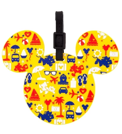 Disney Luggage Bag Tag - TAG - Character Icons - Yellow