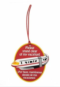Disney Luggage Bag Tag - Monorail - Stand Clear Of My Vacation