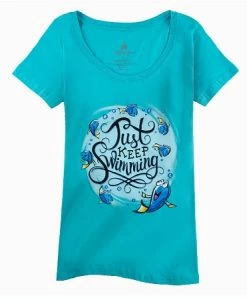 Disney Shirt For Women - Dory - Just Keep Swimming