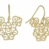 Disney Dangle Earrings - Mickey Mouse Icon Filigree - Gold