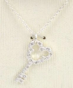 Disney Necklace - Mickey Mouse Key - Jeweled