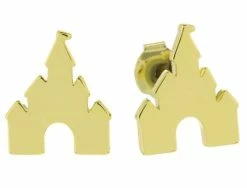 Disney Earrings - Castle - Gold