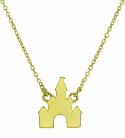 Disney Necklace - Castle - Gold - 18"