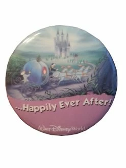 Disney Souvenir Button - Happily Ever After - Cinderella