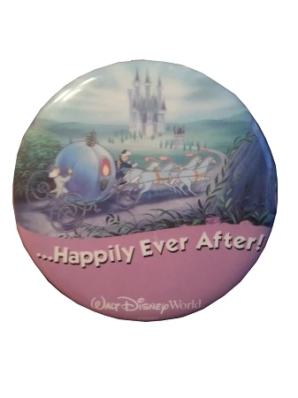 Disney Souvenir Button - Happily Ever After - Cinderella