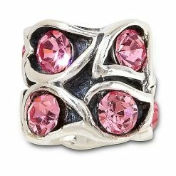 Disney Chamilia Charm - Crystal Paisley -- Pink