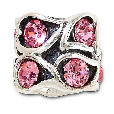 Disney Chamilia Charm - Crystal Paisley -- Pink