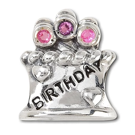 Disney Chamilia Charm - Sterling Silver Happy Birthday Cake