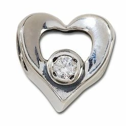 Disney Chamilia Charm - CZ Sterling Silver Heart