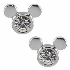 Disney Arribas Earrings - Clear Mickey Mouse Icon - Swarovski Crystal