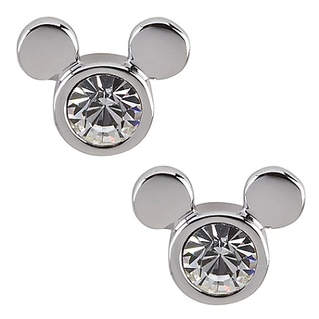 Disney Arribas Earrings - Clear Mickey Mouse Icon - Swarovski Crystal