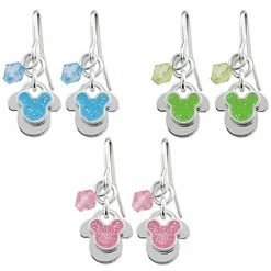 Disney Earrings - Mickey Mouse With Dangle Bead