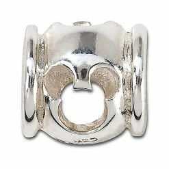 Disney Chamilia Charm - Sterling Silver Mickey Mouse Icon Cut Out