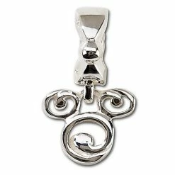 Disney Chamilia Charm - Sterling Silver Swirl Mickey Mouse