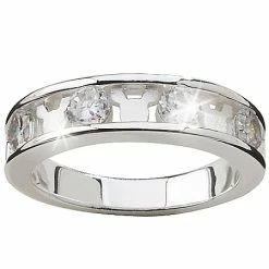 Disney Ring - Silver Cubic Zirconia And Mickey Mouse