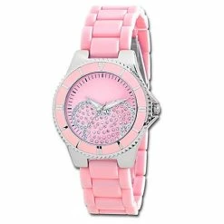 Disney Wrist Watch - Pavé Crystal Pink Mickey Mouse