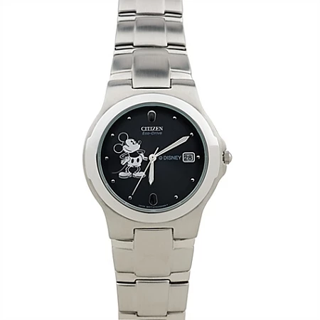 Disney Wrist Watch - Citizen Eco-Drive - Stainless Steel Mickey Mouse For Men
