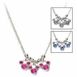 Disney Necklace - Triple Crystal Icon Mickey Mouse