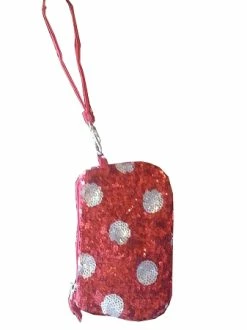 Disney Wallet - Minnie Mouse Polka Dots - Sequined Red