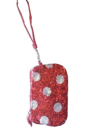 Disney Wallet - Minnie Mouse Polka Dots - Sequined Red