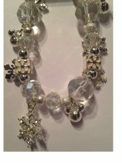 Disney Charm Bracelet - Mickey Mouse Icon - Snowflakes