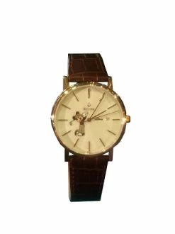 Disney Wrist Watch For Men - Golf Mickey Mouse - Rose Gold Bulova