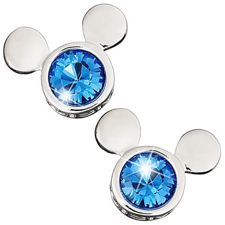 Disney Arribas Earrings - Blue Mickey Mouse Icon - Swarovski Crystal