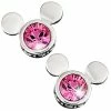 Disney Arribas Earrings - Pink Mickey Mouse Icon - Swarovski Crystal