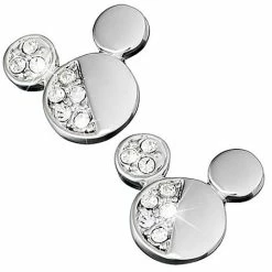 Disney Arribas Earrings - Mickey Mouse Icon Half Crystal
