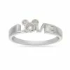 Disney Ring - Mickey Mouse Icon - LOVE - Silver