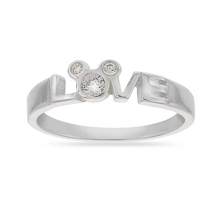 Disney Ring - Mickey Mouse Icon - LOVE - Silver