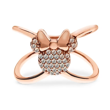 Disney Rebecca Hook Ring - Minnie Mouse X Ring - Rose Gold