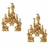 Disney Rebecca Hook Earrings - Mickey Mouse Castle - Gold