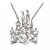 Disney Rebecca Hook Necklace - Castle Scroll - Silver